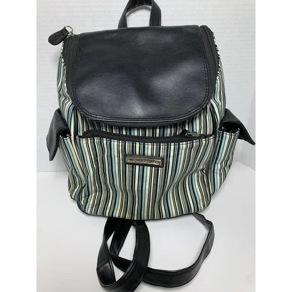 Longaberger | Bags | Longaberger Striped Backpack Purse 